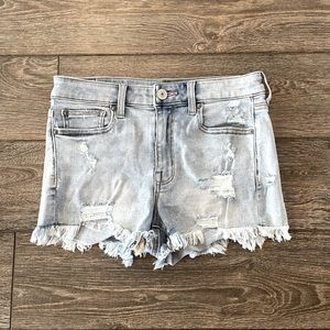 American Eagle Outfitters: Hi-Rise Distressed Shorties